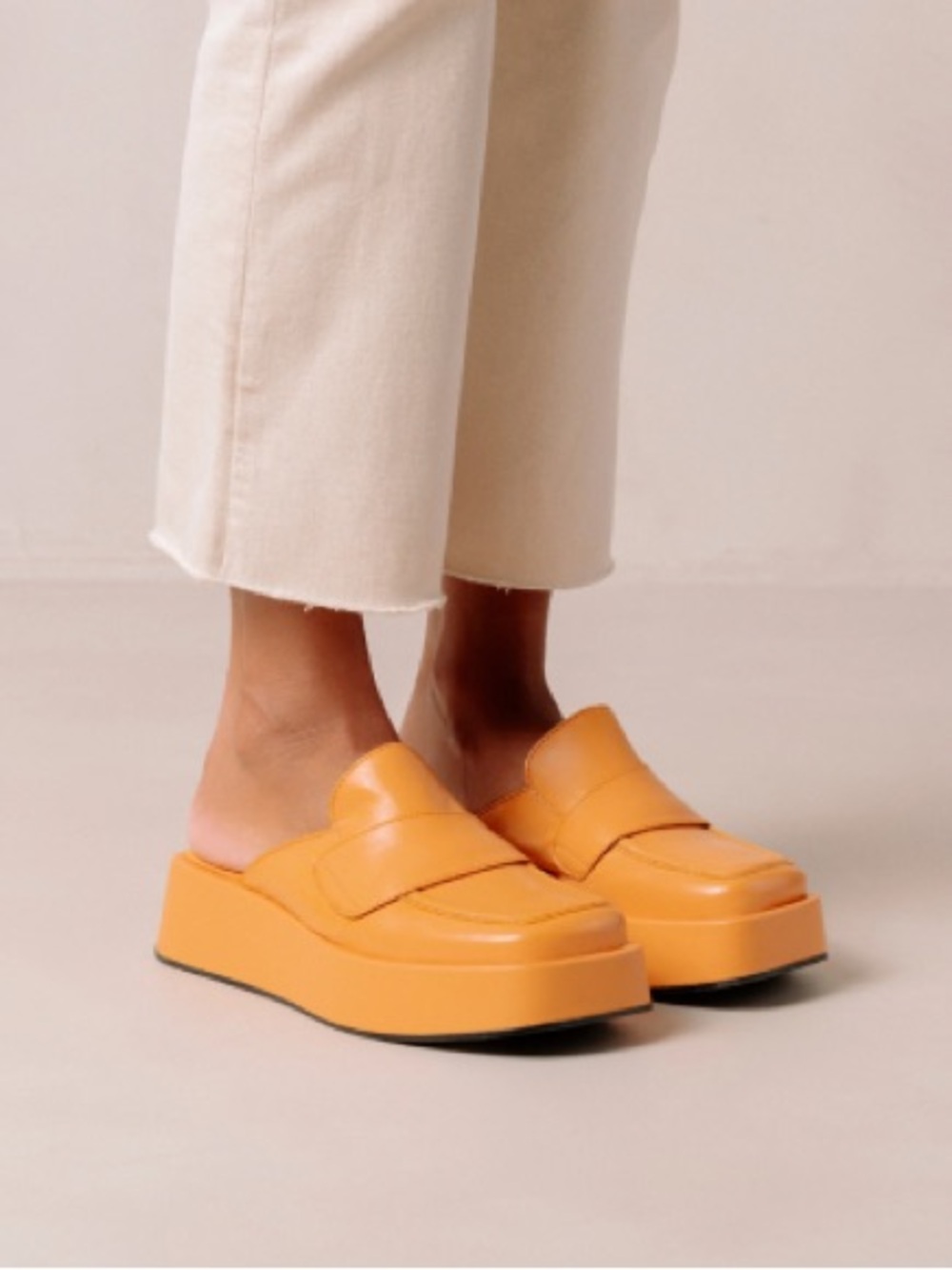 Alohas SVEGAN Tempera Fisherman-Inspired Platform Mule Loafers – Size US 8.5 - Picture 2 of 12
